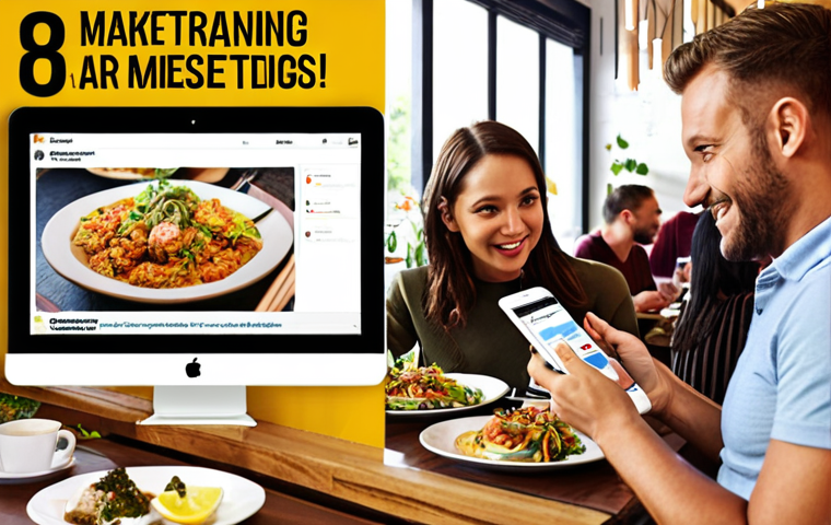 **

A vibrant, modern restaurant interior. Diners are enjoying their meals while the owner is reviewing social media analytics on a tablet, looking pleased. Overlay text: "Marketingtraining: Meer gasten, meer omzet!" (Marketing Training: More guests, more revenue!). Focus on the positive impact of marketing training.

**