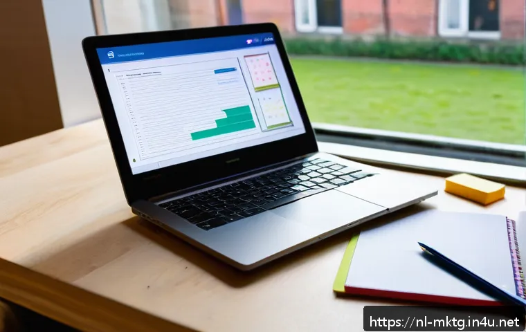 마케팅관리사 필기 오답노트 작성법 - A neatly organized study desk featuring a colorful error analysis notebook open to a page with clear...